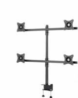 Edbak SV07 19" - 27" Monitor asztali tartó - Fekete (4 kijelző)