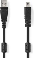 Nedis USB-A apa - UC-E6 apa Adat kábel - Fekete (2m)