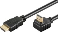 Goobay 61293 HDMI - HDMI 2.0 Derékszögű kábel 0.5m - Fekete