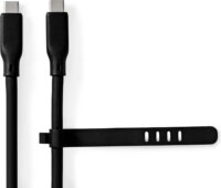 Nedis USB-C apa - USB-C apa töltő/adat kábel - Fekete (1m)