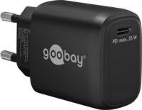 Goobay 65367 USB-C Hálózati töltő - Fekete (25W)