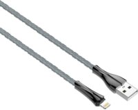 Ldnio LS461 LED USB-A apa - Lightning apa 2.0 Adat és töltőkábel - Szürke (1m)