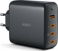 AUKEY PA-B7S 3x USB-C / USB-A Hálózati töltő - Fekete (100W)