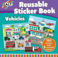 Galt Toys Újraragasztható matricás könyv - Járművek