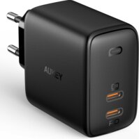 AUKEY PA-B4S Omnia Duo 65W 2x USB-C Hálózati Gyorstöltő Adapter 65W - Fekete