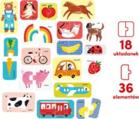 CzuCzu: Az első szavak 36 darabos oktató Puzzle játék