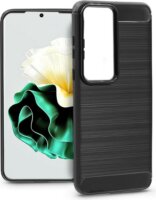 Haffner Carbon Huawei P60 / P60 Pro Szilikon Tok - Fekete