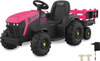 Jamara Ride-on Elektromos traktor + pótkocsi - Rózsaszín
