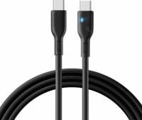 Joyroom S-CC100A13b USB-C apa - USB-C apa 2.0 Adat és töltő kábel - Fekete (2m)
