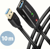 Axagon ADR-310 USB-A 3.2 apa - USB-A 3.2 anya USB hosszabbító kábel - Fekete (10m)