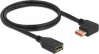 Delock 87077 Displayport 1.4 apa - 90° Displayport 1.4 Kábel 1m - Fekete