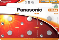 Panasonic LR-44EL/6BP LR44 Alkaline Gombelem (6db/csomag)