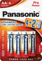 Panasonic LR6PPG/6BP Alkaline AA Ceruzaelem (6db/csomag)