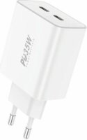 Foneng EU50 2x USB-C Hálózati töltő - Fehér (35W)