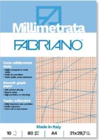 Fabriano 10lapos A4 Milliméterpapír tömb