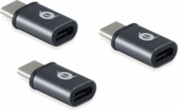 Conceptronic DONN05G USB-C apa - Micro USB anya Adapter (3 db)
