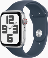 Apple Watch SE (2023) 44mm Okosóra S/M méretű szíjjal - Silver