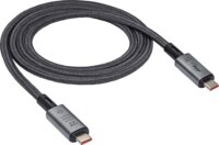 Akyga AK-USB-45 240W USB-C apa - USB-C apa Adat és töltő kábel - Fekete (1m)