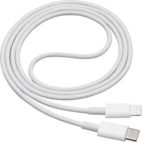 Akyga AK-USB-35 20W USB-C apa - Lightning apa Adat és töltő kábel - Fehér (1m)