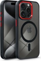 Haffner Apple iPhone 15 Pro Tok - Fekete/Piros/Átlátszó