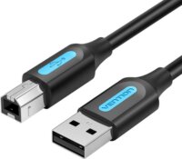 Vention COQBD USB Type-A apa - USB Type-B apa Nyomtató kábel - Fekete (2m)