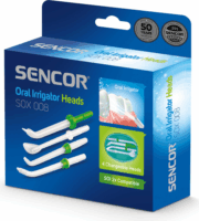 Sencor SOX 008 Szájzuhany Pótfej szett - Fehér/Zöld (4db)