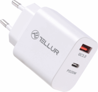 Tellur PDHC101 USB-C / USB-A Hálózati töltő - Fehér (20W)