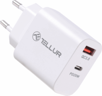 Tellur PDHC101 USB-C / USB-A Hálózati Töltő Adapter 20W - Fehér