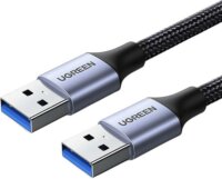 Ugreen US373 USB-A apa - USB-A apa 3.0 Adatkábel - Fekete (0.5m)