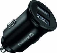 Swissten Power Delivery 2x USB-A Autós töltő - Fekete (45W)
