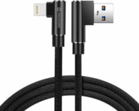 Swissten Arcade USB-A apa - Lightning apa 2.0 Adat és töltő kábel - Fekete (1.2m)