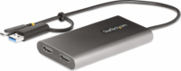 Startech 109B-USBC-HDMI USB Type-C / USB Type-A apa - 2x HDMI anya Adapter