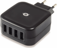 Conceptronic ALTHEA04B 4x USB-A Hálózati töltő - Fekete (25W)