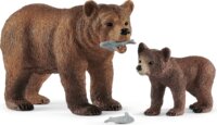 Schleich: Grizzly medve anya és bocs