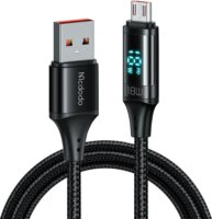 Mcdodo CA-1070 USB-A apa - Micro USB apa 2.0 Adat és töltőkábel - Fekete (1.2m)