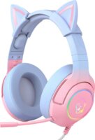 Onikuma K9 Vezetékes Gaming Headset - Rózsaszín/Kék