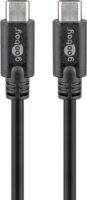 Goobay 66507 USB-C apa - USB-C apa 3.2 Gen 1 Adat és töltőkábel - Fekete (1.5m)