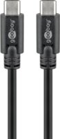 Goobay 66507 USB-C apa - USB-C apa 3.2 Gen 1 Adat és töltőkábel - Fekete (1.5m)