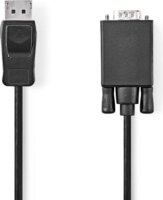 Nedis CCGL37301BK20 VGA - DisplayPort Kábel 2m - Fekete