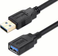 TB USB-C anya - USB-C apa 3.0 hosszabbító kábel - Fekete (15m)