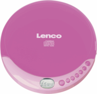 Lenco CD-011 Discman Hordozható CD lejátszó - Rózsaszín Pink