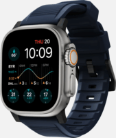 Nomad Rugged Apple Watch S4/S5/S6/S7/S8/S9/SE/Ultra Szíj 42/44/45/49mm - Kék/Fekete