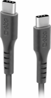 SBS TECABLETCC3M USB-C apa - USB-C apa 2.0 Adat és töltőkábel - Fekete (3m)