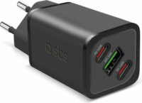 SBS TETRGANUSB2CPD140W 2x USB-C / 1x USB-A Hálózati töltő - Fekete (140W)