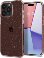 Spigen Liquid Crystal Glitter Apple iPhone 15 Pro Max Tok - Rózsaszín/Átlátszó