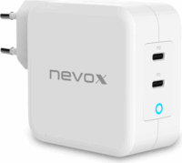 Nevox 1918 GaN 2x USB Type-C Hálózati töltő - Fehér (100W)