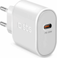 SBS PD USB-C Hálózati töltő - Fehér (30W)