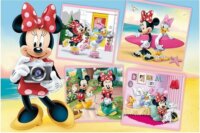 Trefl Minnie egér a fotós - 60 darabos puzzle