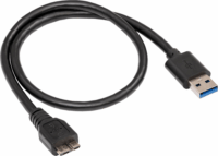 Akyga AK-USB-26 USB-A apa - Micro USB SuperSpeed apa 3.0 Adatkábel - Fekete (0.5m)