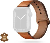 Tech-Protect Leatherfit Apple Watch S4/S5/S6/S7/S8/S9/SE/Ultra Bőr Szíj 42/44/45/49mm - Barna